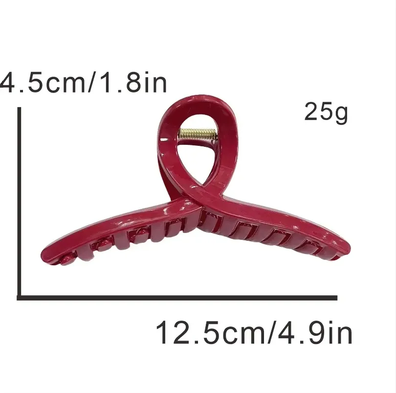 Pince à cheveux crabe mate, vue d'ensemble