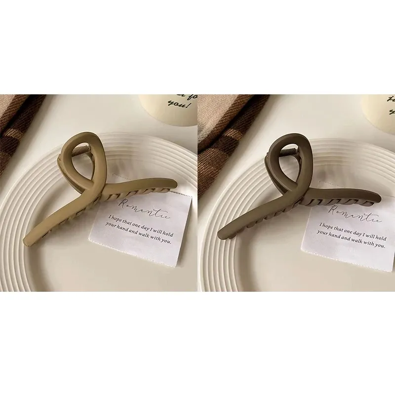 Pinces à cheveux croisées mates pour femmes et filles, lot de 2 ou 4, grandes pinces crabe au style coréen 15