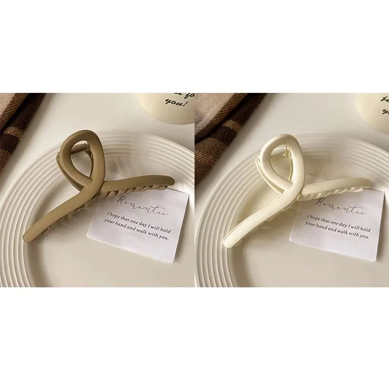 Pinces à cheveux croisées mates pour femmes et filles, lot de 2 ou 4, grandes pinces crabe au style coréen 17