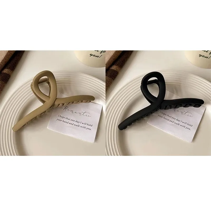 Pinces à cheveux croisées mates pour femmes et filles, lot de 2 ou 4, grandes pinces crabe au style coréen 7