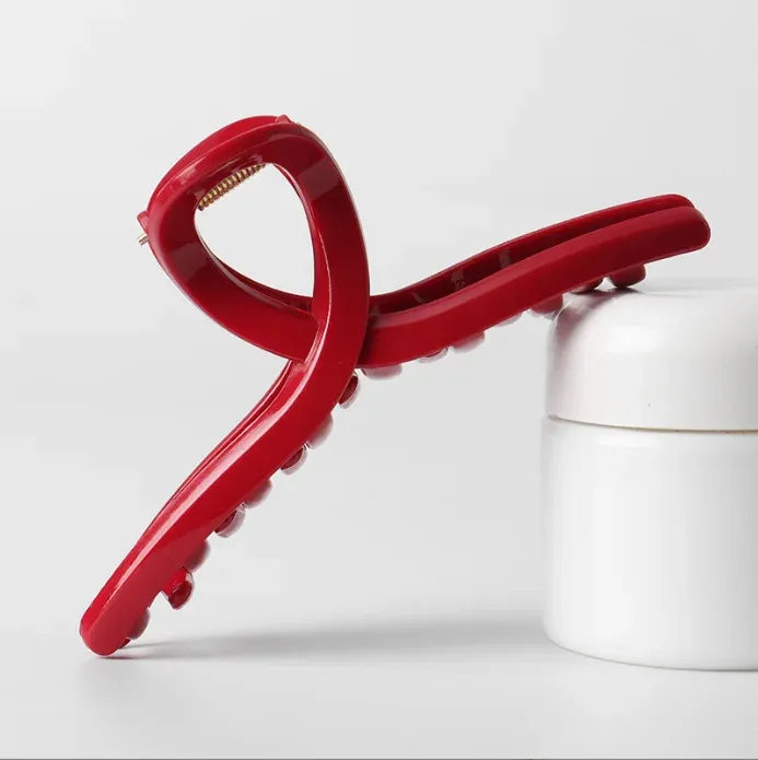 Pinces à cheveux croisées mates pour femmes et filles, lot de 2 ou 4, grandes pinces crabe au style coréen 23