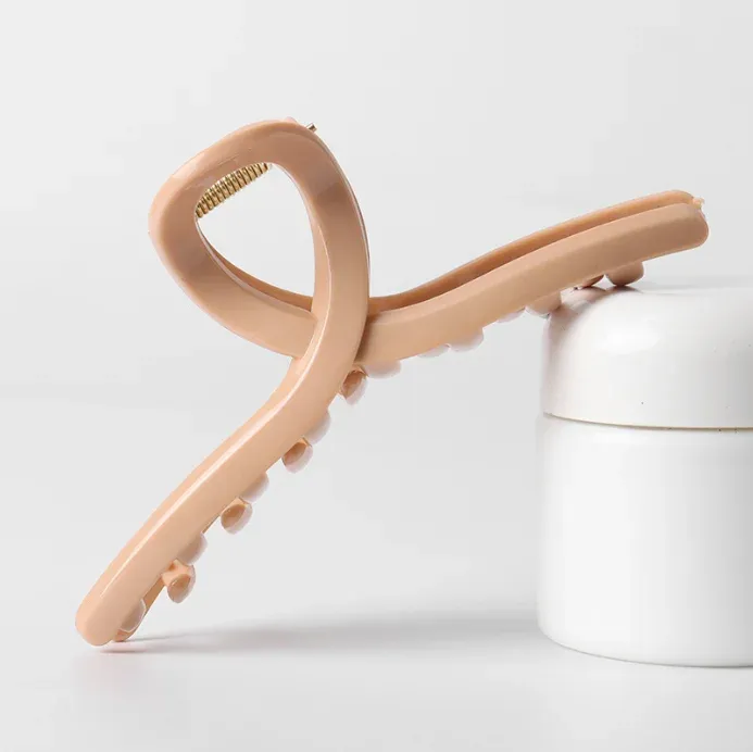 Pinces à cheveux croisées mates pour femmes et filles, lot de 2 ou 4, grandes pinces crabe au style coréen 25