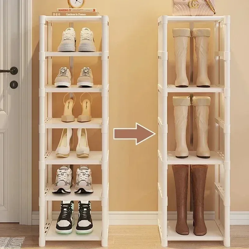 Étagère à chaussures modulable, mise en valeur