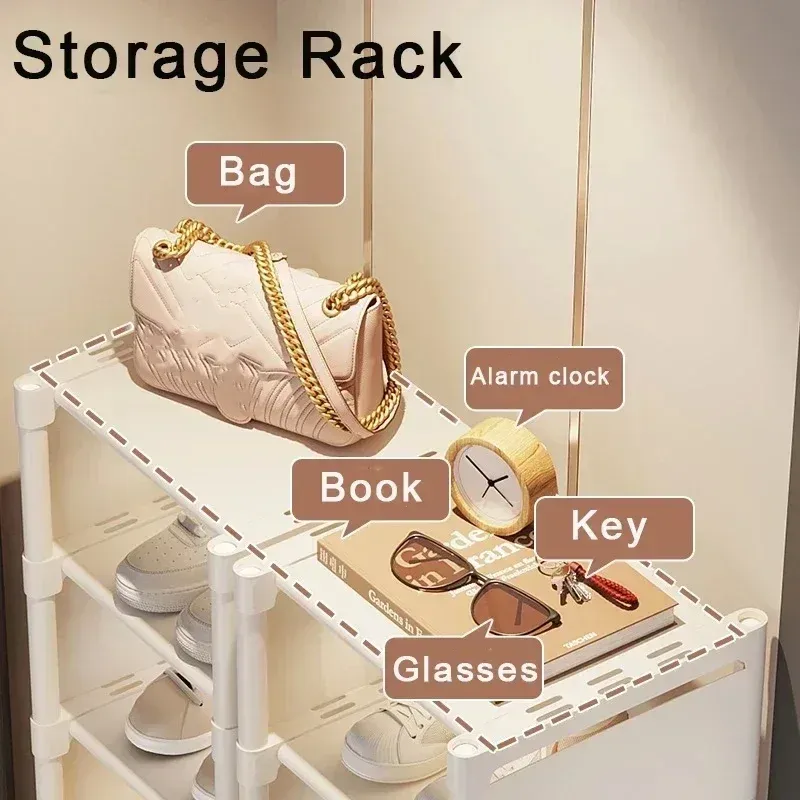 Détail de l'étagère à chaussures modulable