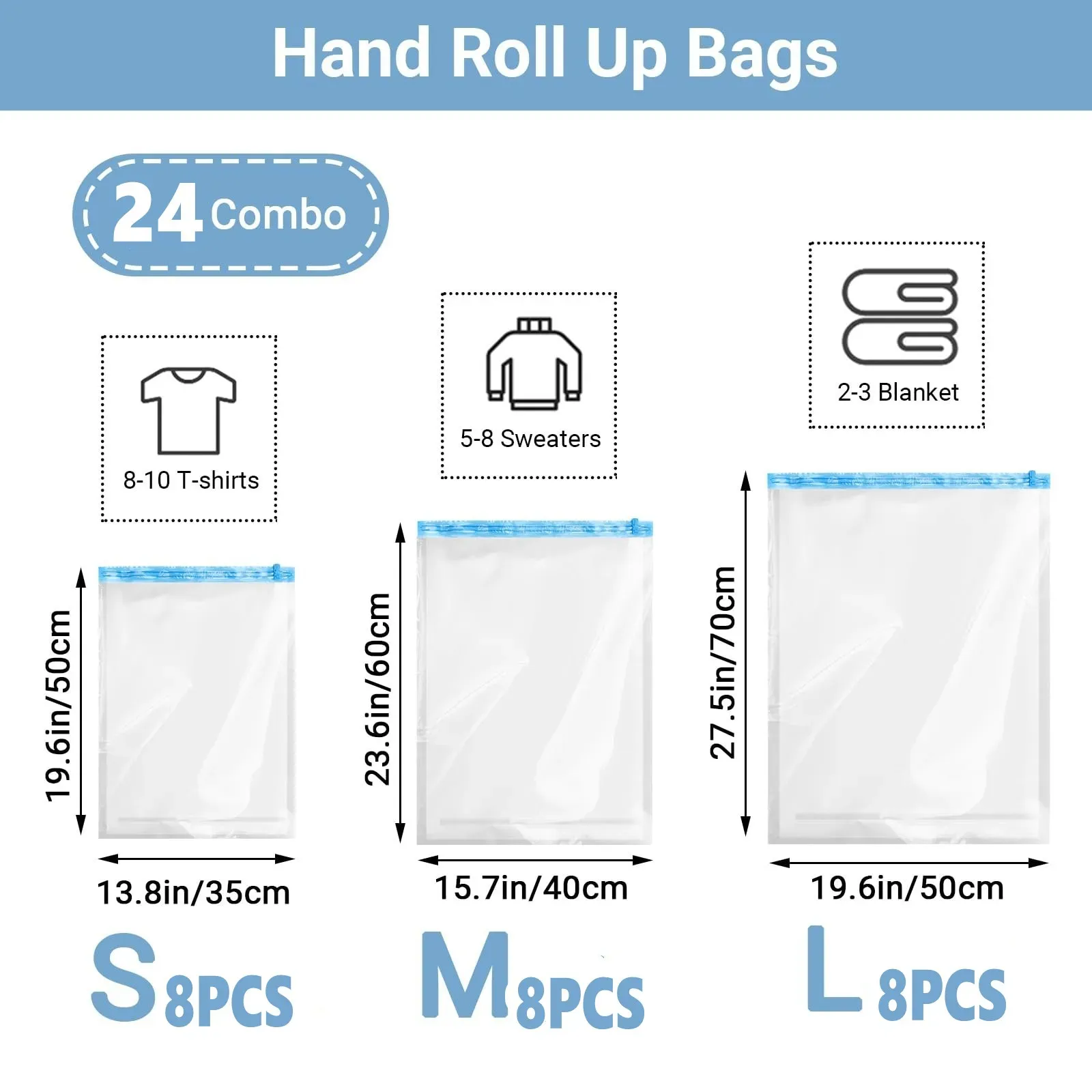 Sacs de compression de voyage pour bagages, gain de place, idéal croisière 10