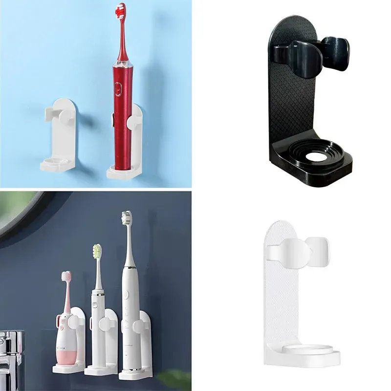 Porte-brosse à dents électrique mural adhésif, organisateur de salle de bain pour un rangement pratique et un séchage optimal