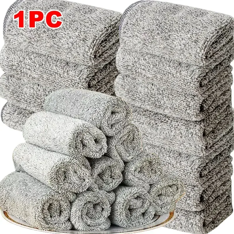 Chiffons en microfibre doux et sans peluches, réutilisables pour l'intérieur de la voiture, les vitres, la cuisine et la maison – Lot de 5, 10, 20 ou 50 8