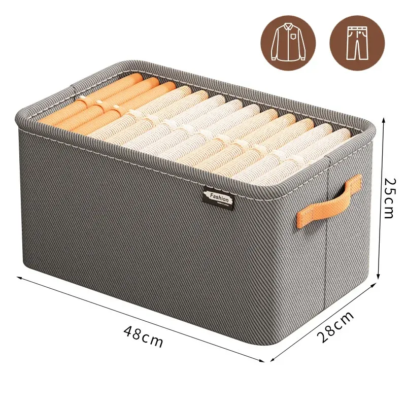 Organisateur de vêtements épais pour pantalons et pulls, tiroirs de rangement pour jeans et garde-robe 15