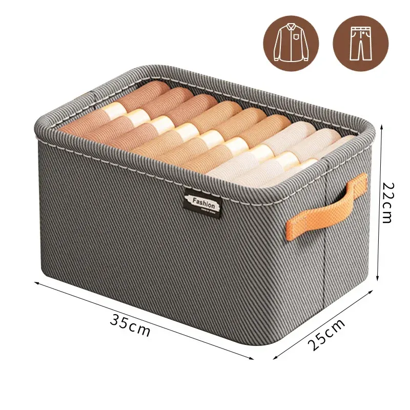 Organisateur de vêtements épais pour pantalons et pulls, tiroirs de rangement pour jeans et garde-robe 16