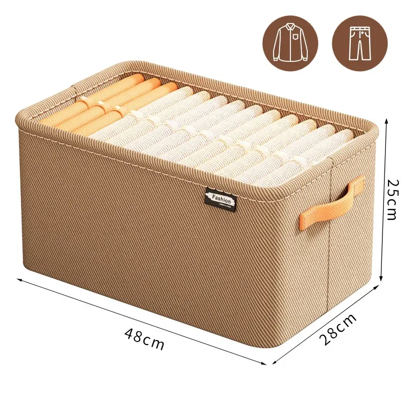 Organisateur de vêtements épais pour pantalons et pulls, tiroirs de rangement pour jeans et garde-robe 17