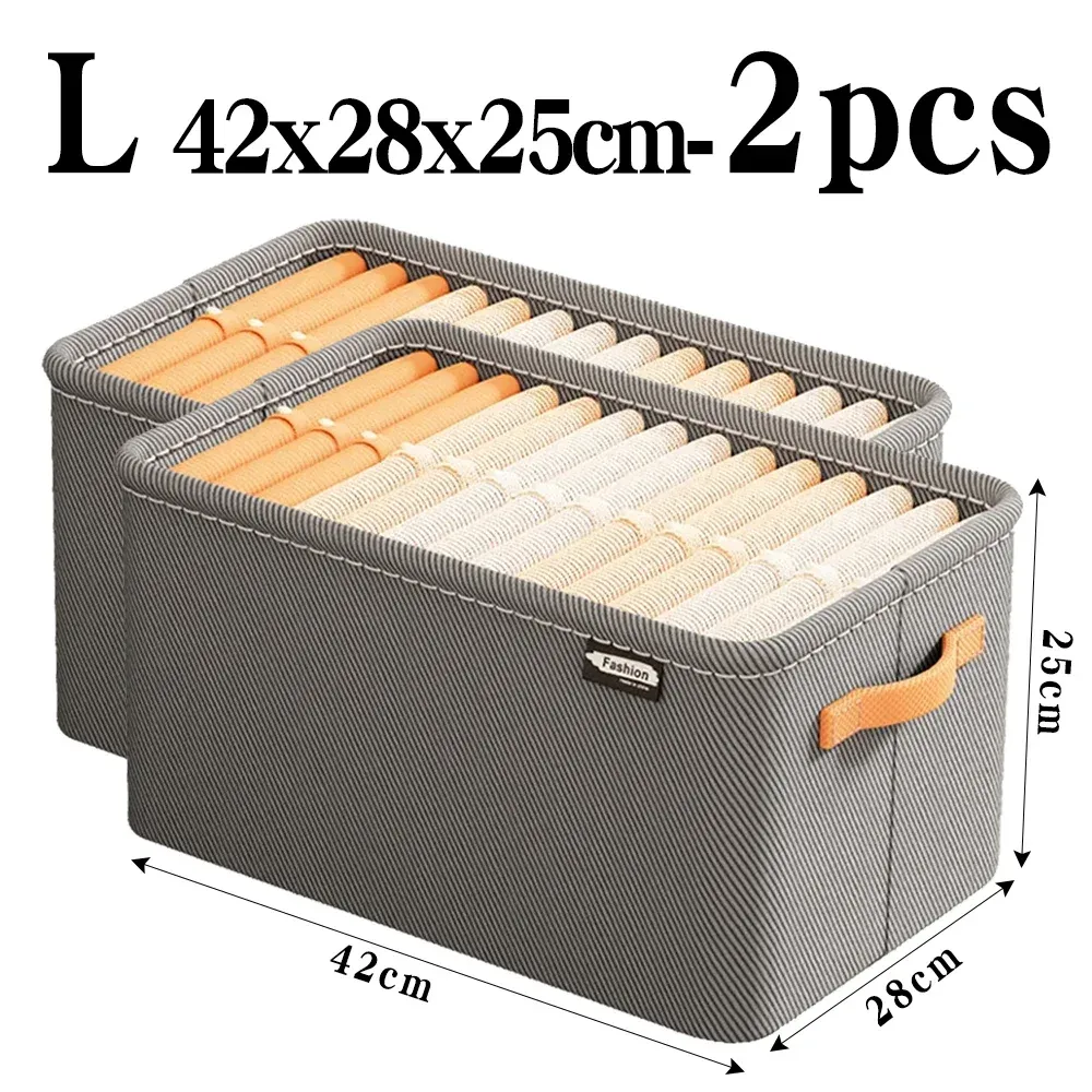 Organisateur de vêtements épais pour pantalons et pulls, tiroirs de rangement pour jeans et garde-robe 9