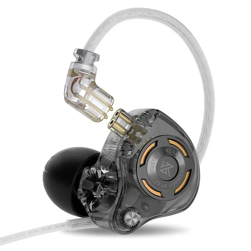 Écouteurs HiFi KZ Gale à basses renforcées, pilote dynamique super linéaire, conception détachable pour le jeu et la musique