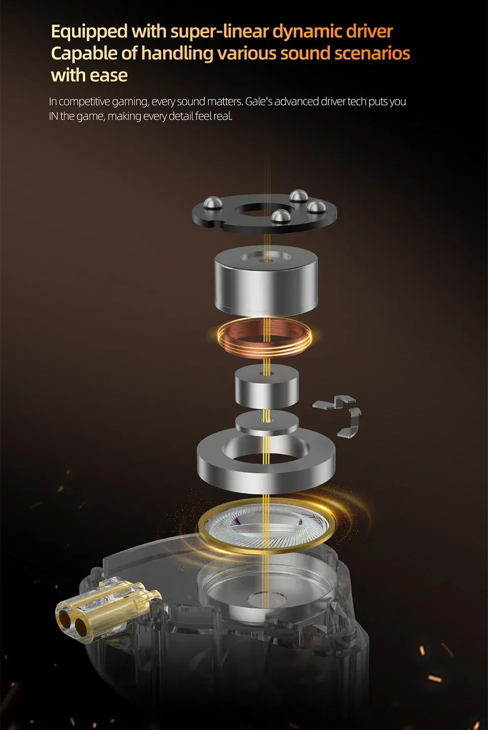 Design des écouteurs KZ Gale