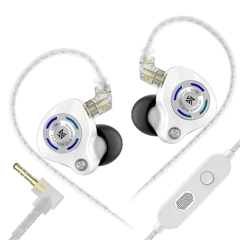 Écouteurs HiFi KZ Gale à basses renforcées, pilote dynamique super linéaire, conception détachable pour le jeu et la musique 8