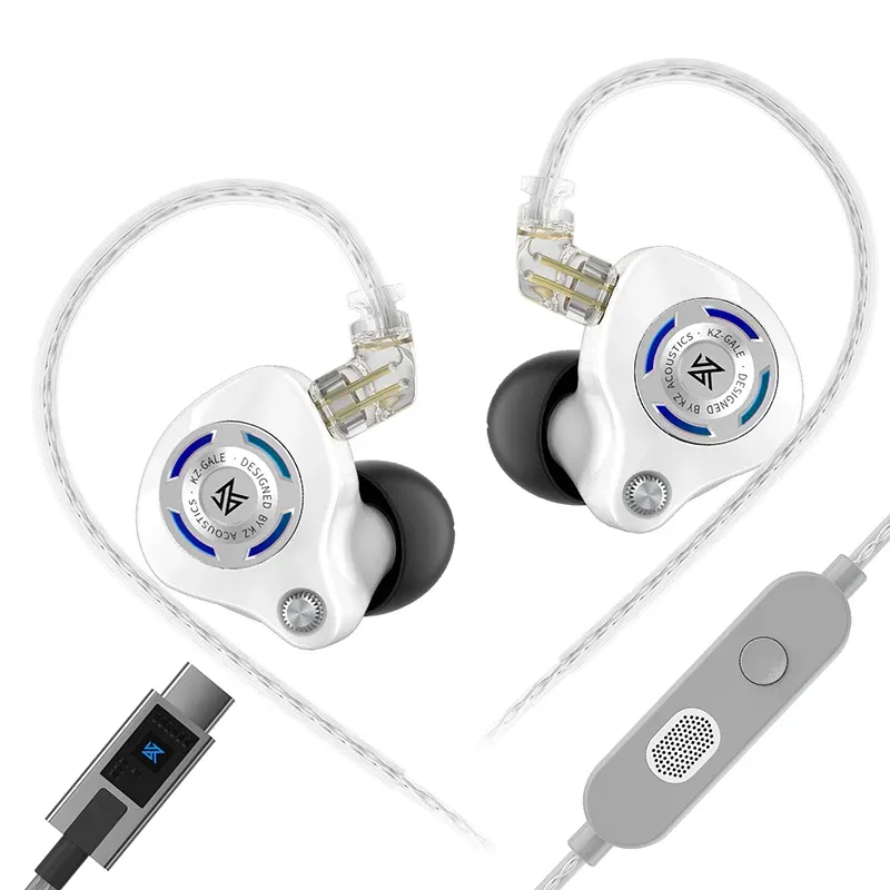 Écouteurs HiFi KZ Gale à basses renforcées, pilote dynamique super linéaire, conception détachable pour le jeu et la musique 10