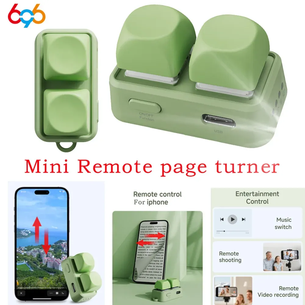 Clavier Bluetooth sans fil ultra-léger avec télécommande à double bouton pour tourner les pages, compatible liseuses Kobo
