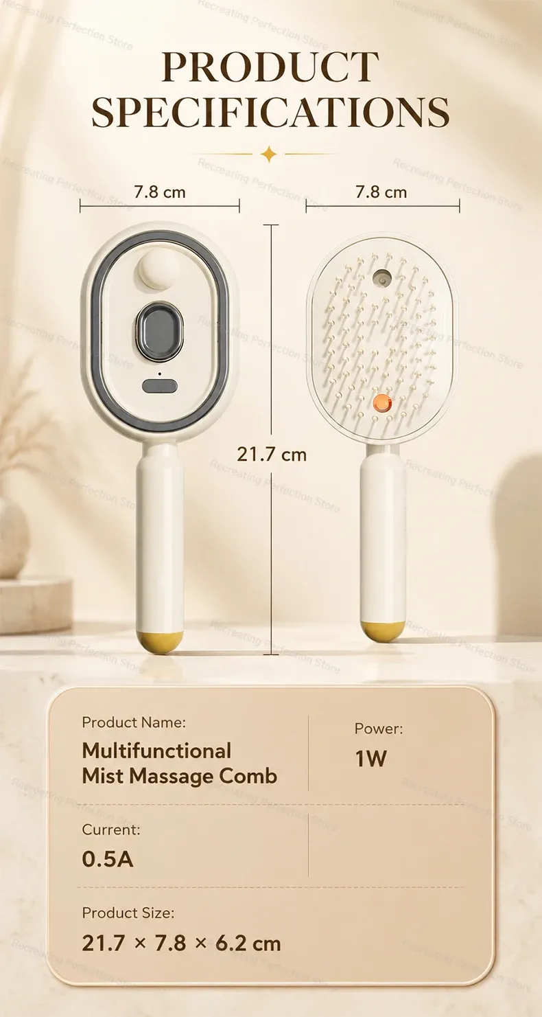 Brosse à cheveux électrique, résultat final