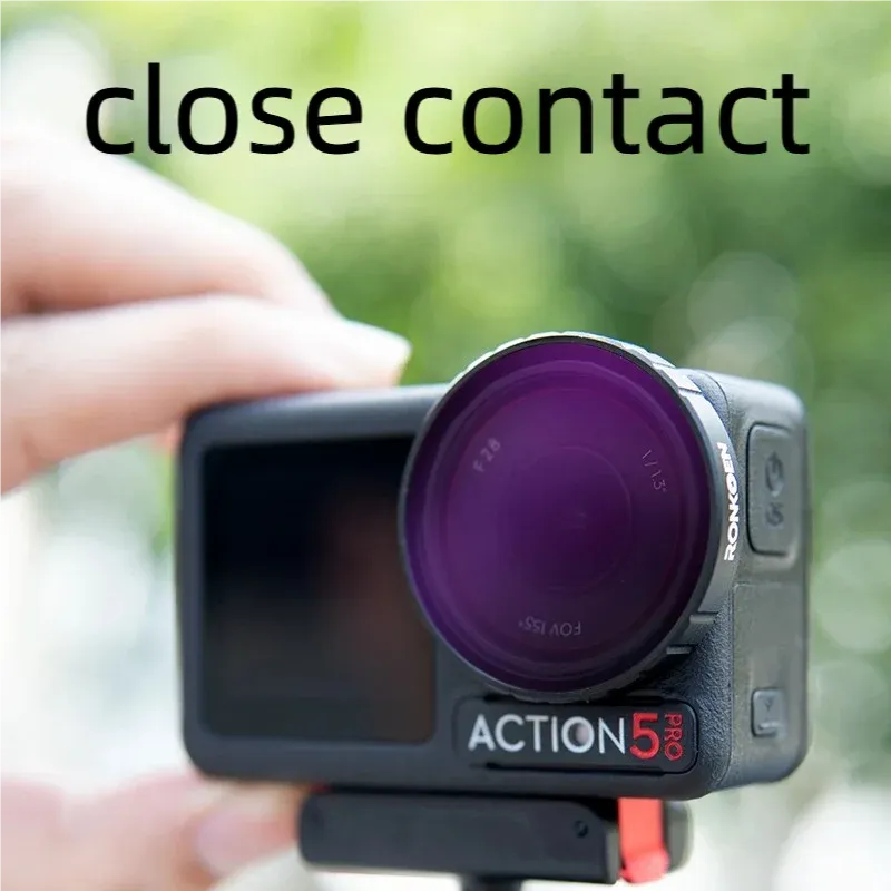 Ronkoen – Filtre CPL et ND pour caméra d'action DJI Osmo Action 4 et Action 5 Pro, jeu de filtres ND8, ND16 et ND32, cadre en alliage d'aluminium 4