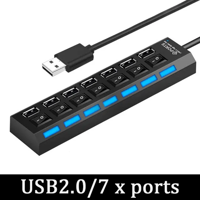 Hub USB 3.0 multi-ports (4 à 7 ports) avec câble de 30 cm 7