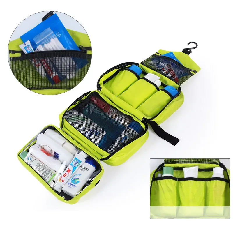 Trousse de toilette suspendue pour le voyage, organisateur robuste pour hommes et femmes, cosmétiques et maquillage 2