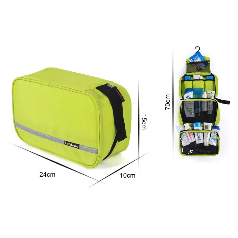 Trousse de toilette suspendue pour le voyage, organisateur robuste pour hommes et femmes, cosmétiques et maquillage 5