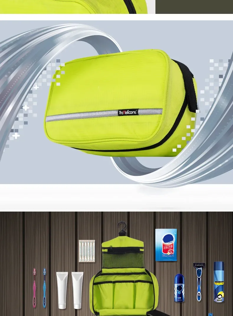 Organisation des affaires de toilette dans la trousse