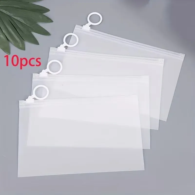 Lot de 10 sacs de rangement de voyage multifonctionnels à fermeture éclair 4