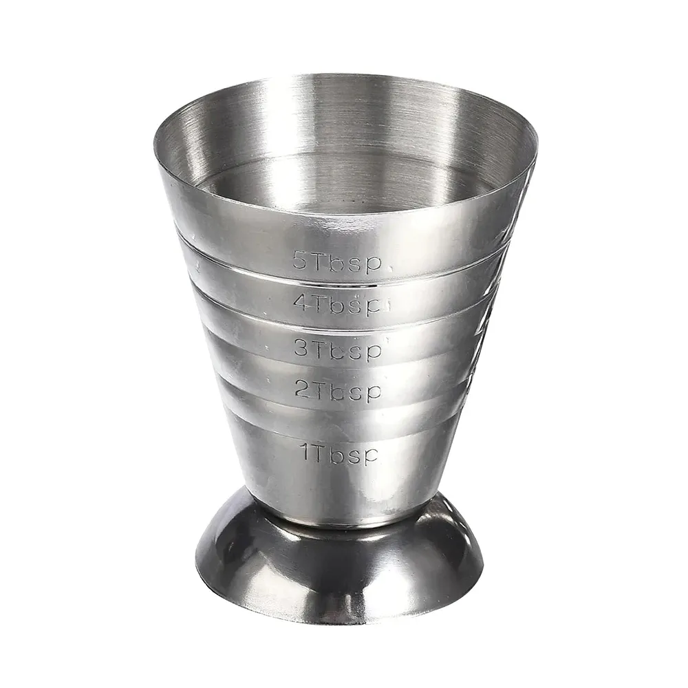 Tasse doseuse en acier inoxydable avec cuillère mélangeuse, 75 ml (2,5 oz) 8