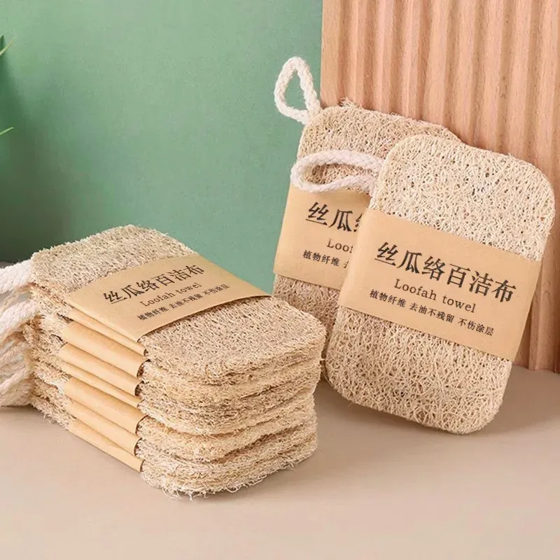Éponge à vaisselle en loofah naturel