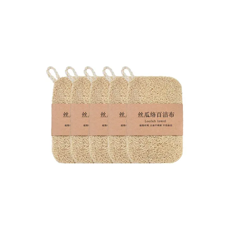 Éponge à vaisselle naturelle en loofah avec corde de suspension 9