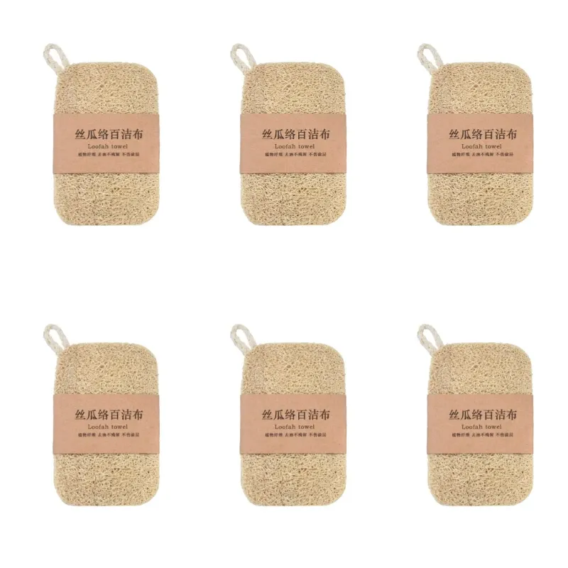 Éponge à vaisselle naturelle en loofah avec corde de suspension 13
