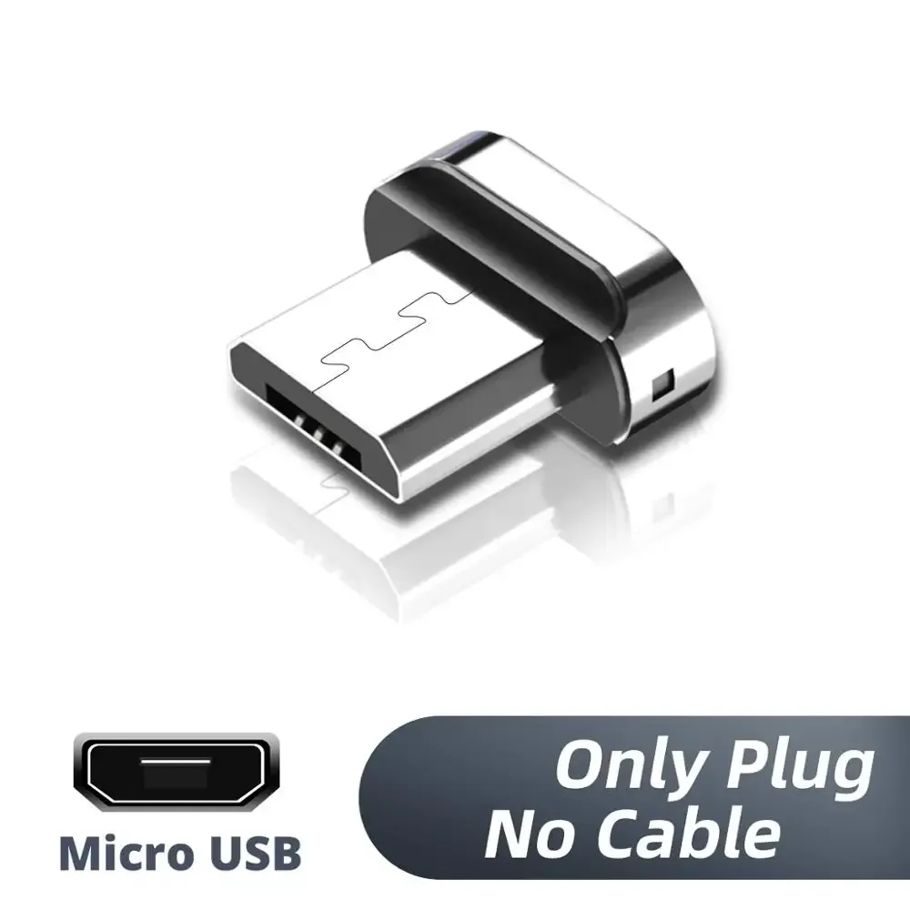 Câble de charge magnétique USB Type-C FONKEN pour Realme GT6, câble de chargeur magnétique avec connecteur Micro USB et Android 8