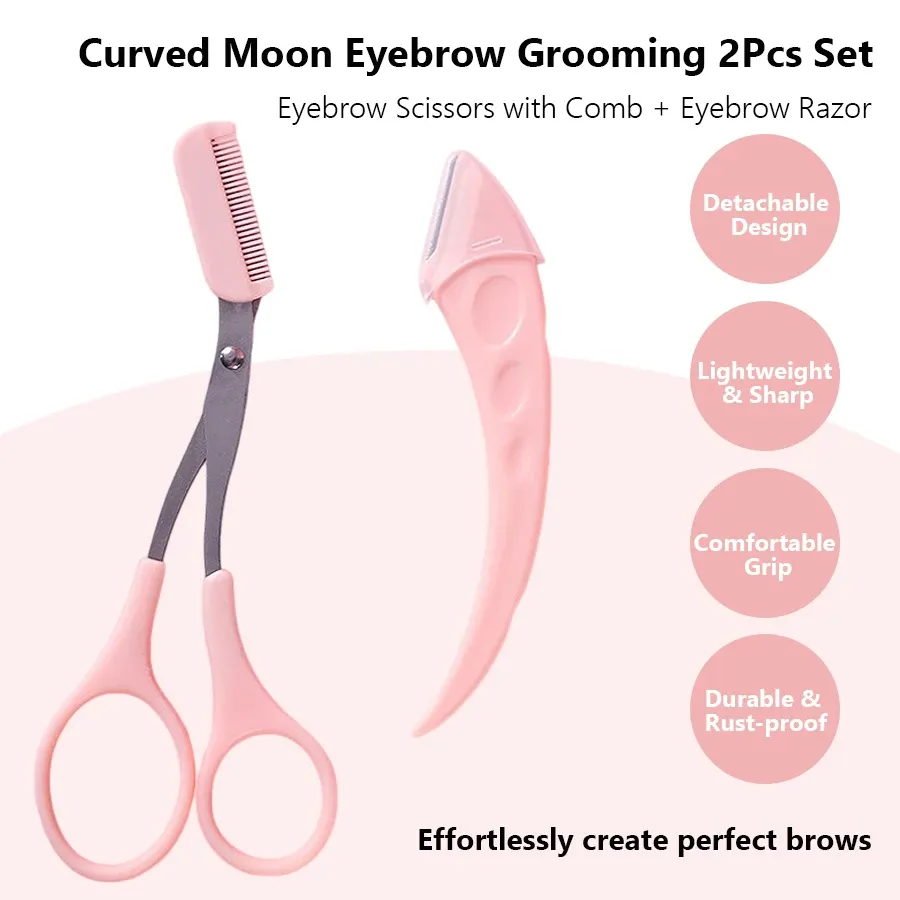Rasoir à sourcils incurvé en détail
