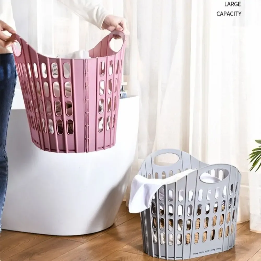 Panier à linge pliable et léger au style bohème, avec poignée respirante 2