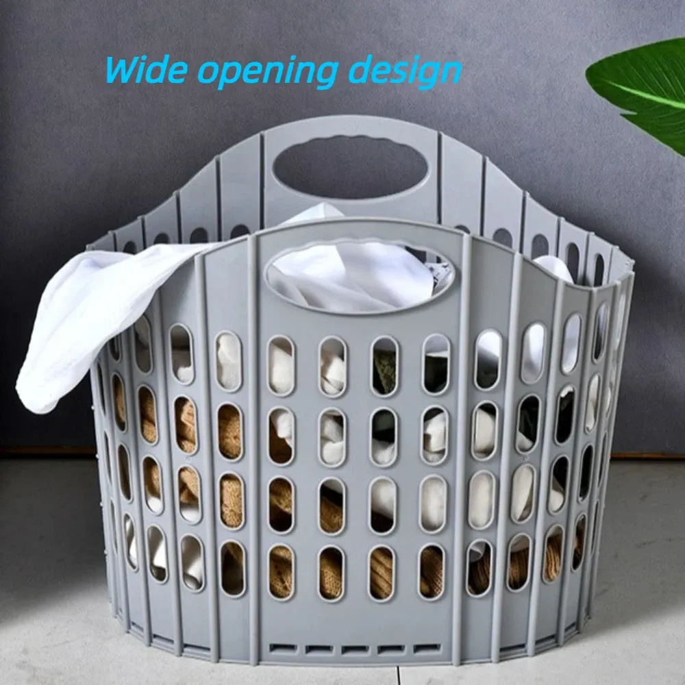 Panier à linge pliable, détail des poignées