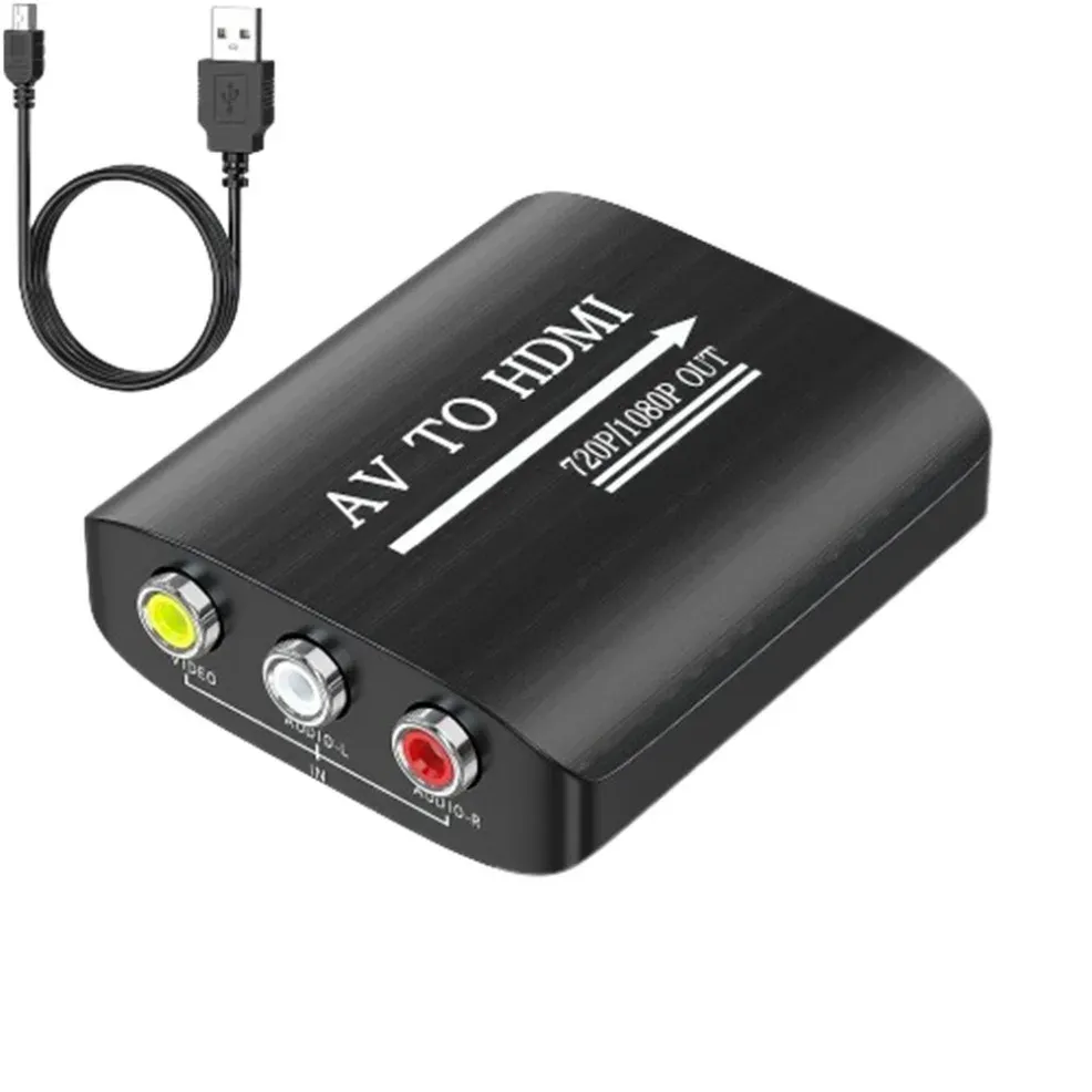 Adaptateur AV vers HDMI 1080p (RCA/CVBS) avec câble USB, compatible N64, Wii, PS1, PS2, PS3, Xbox One et SNES 7
