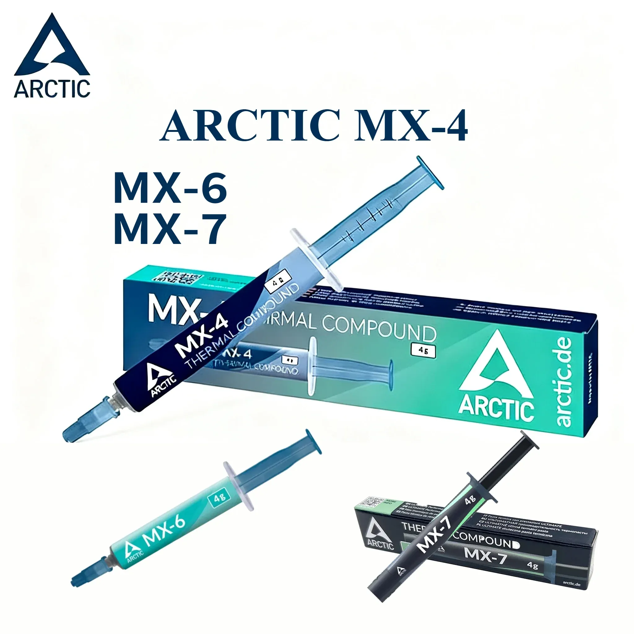 Pâte thermique ARCTIC MX-4, MX-6, MX-7 (2 g / 4 g / 8 g) pour processeurs, cartes graphiques et ordinateurs portables 1