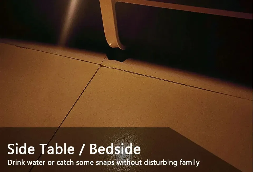Veilleuse LED installée dans un escalier