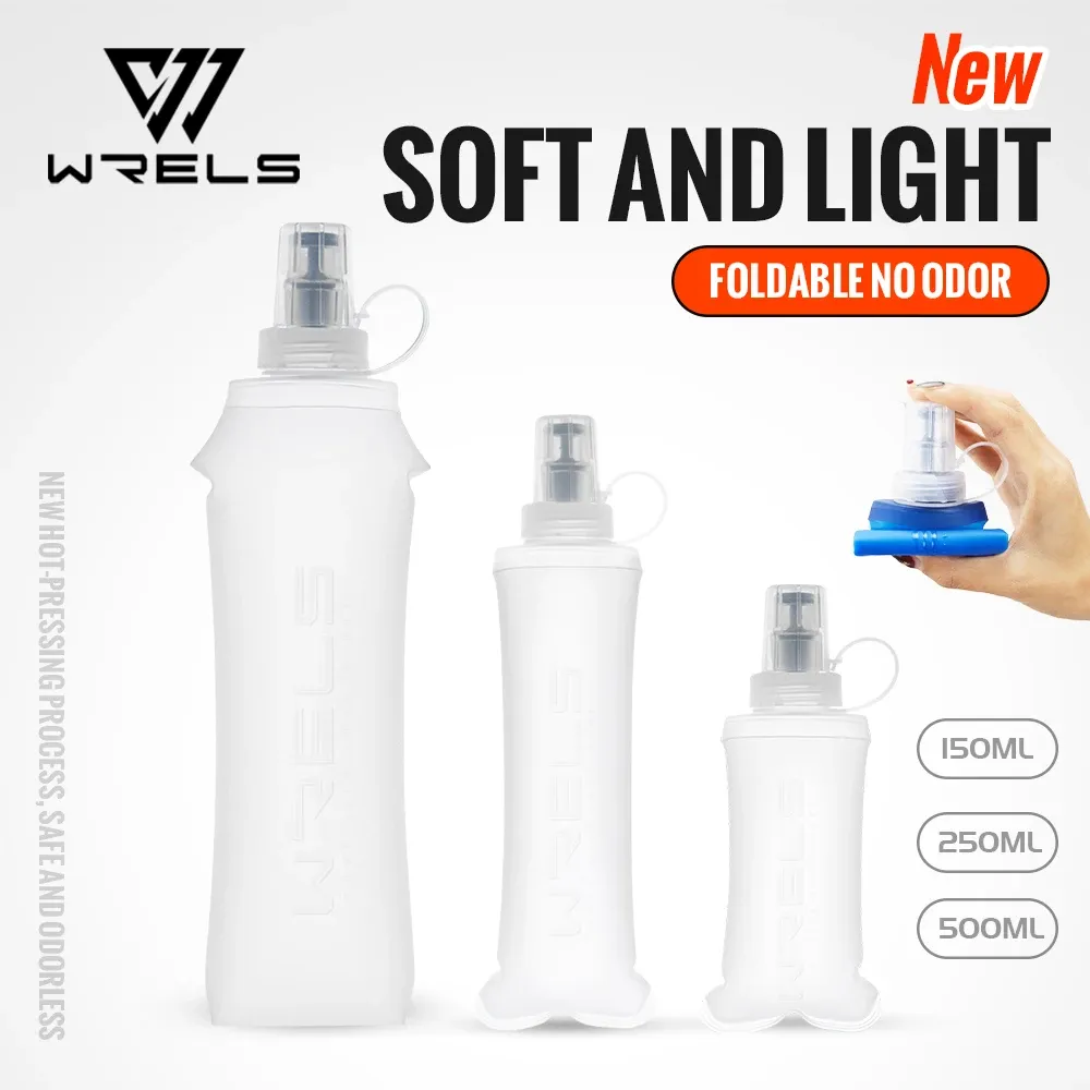 Bouteille d'eau pliable en TPU sans BPA, souple, pour camping, randonnée et voyage - Image 1
