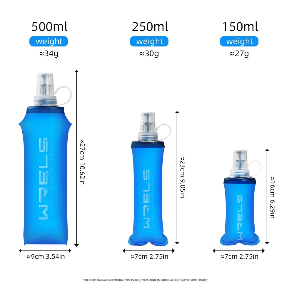 Bouteille d'eau pliable en TPU sans BPA, souple, pour camping, randonnée et voyage 5