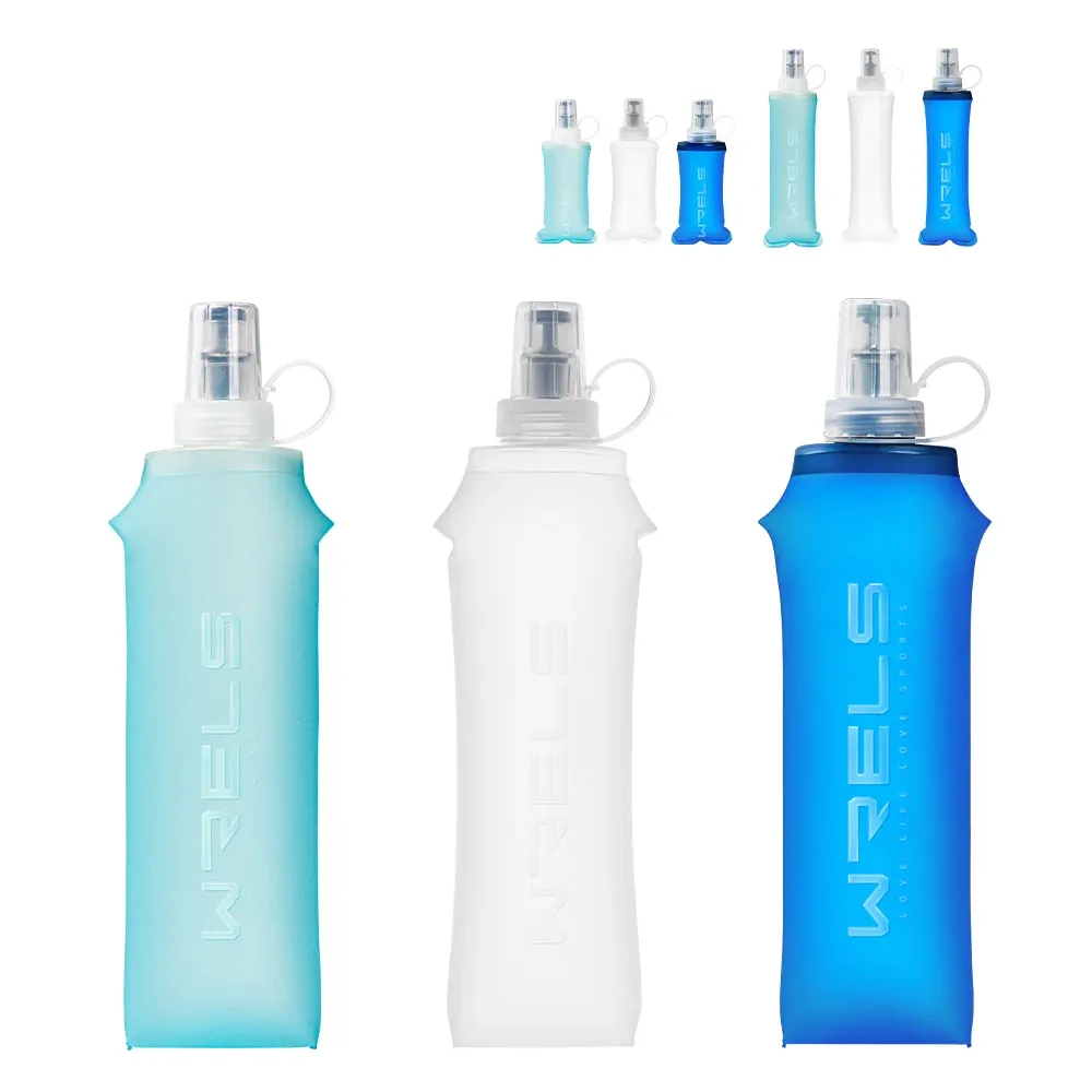 Bouteille d'eau pliable en TPU sans BPA, souple, pour camping, randonnée et voyage 6
