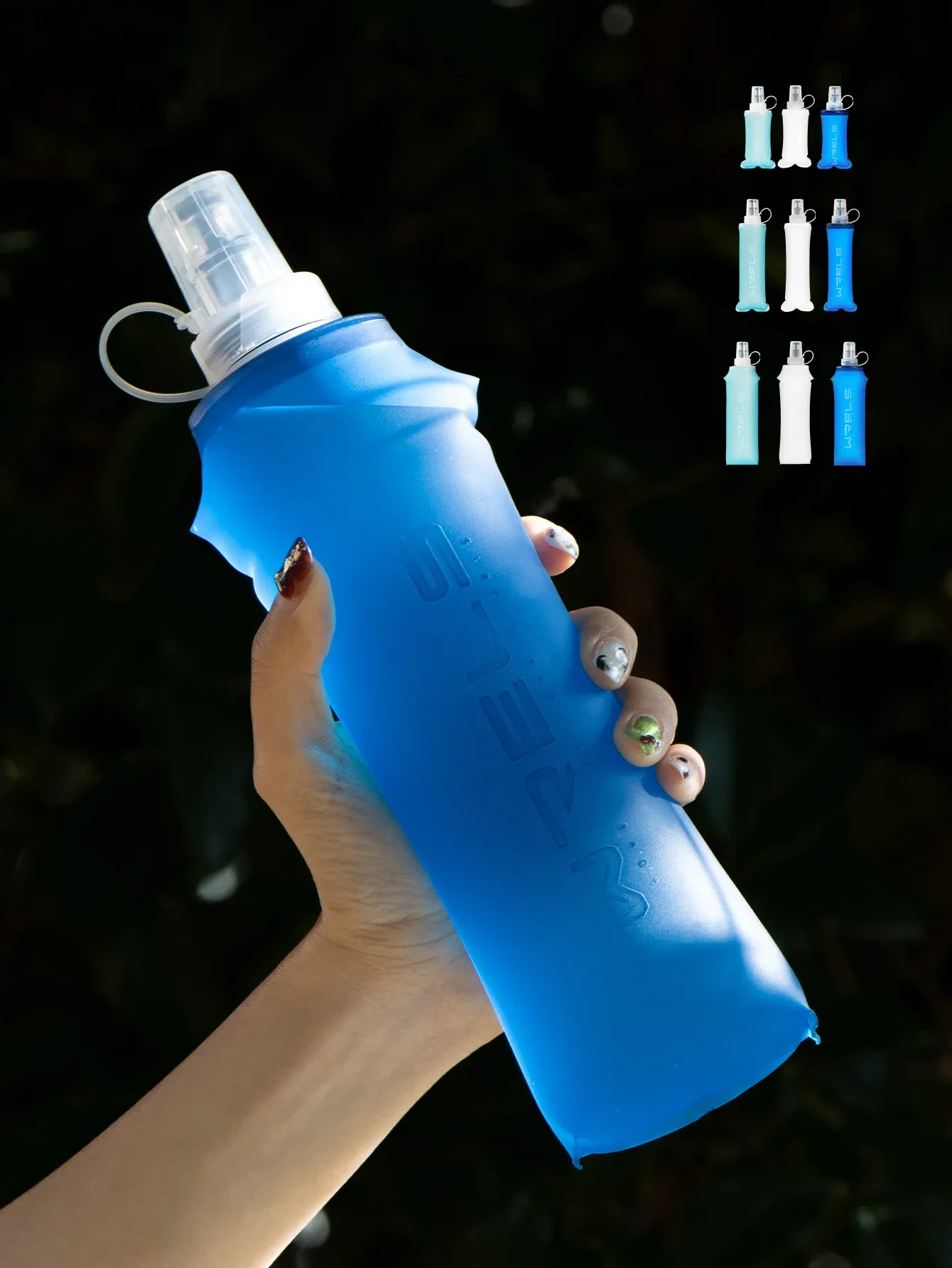 Bouteille d'eau pliable WRELS, vue d'ensemble