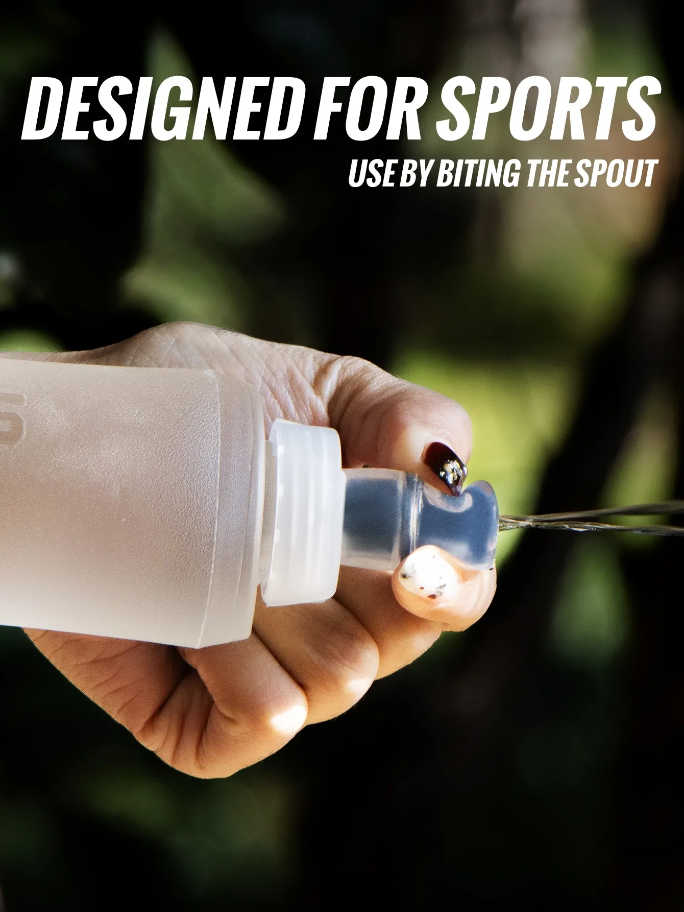 Détail de la bouteille d'eau pliable WRELS