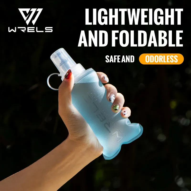 Bouteille d'eau pliable en TPU sans BPA, souple, pour camping, randonnée et voyage 10