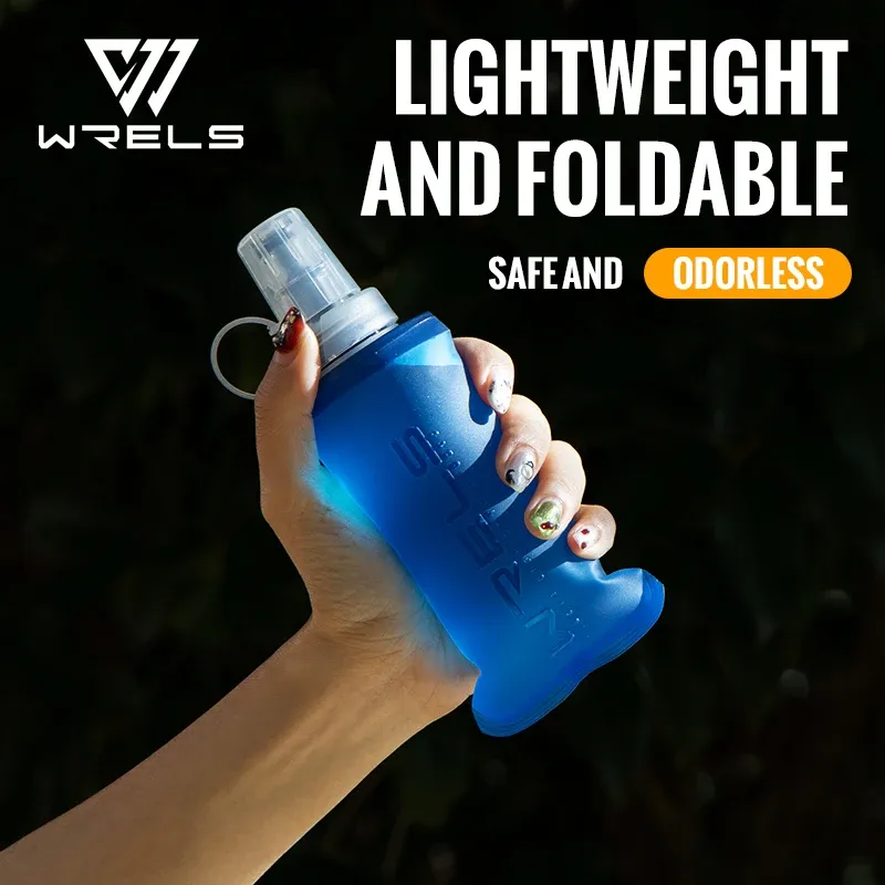 Bouteille d'eau pliable en TPU sans BPA, souple, pour camping, randonnée et voyage 7