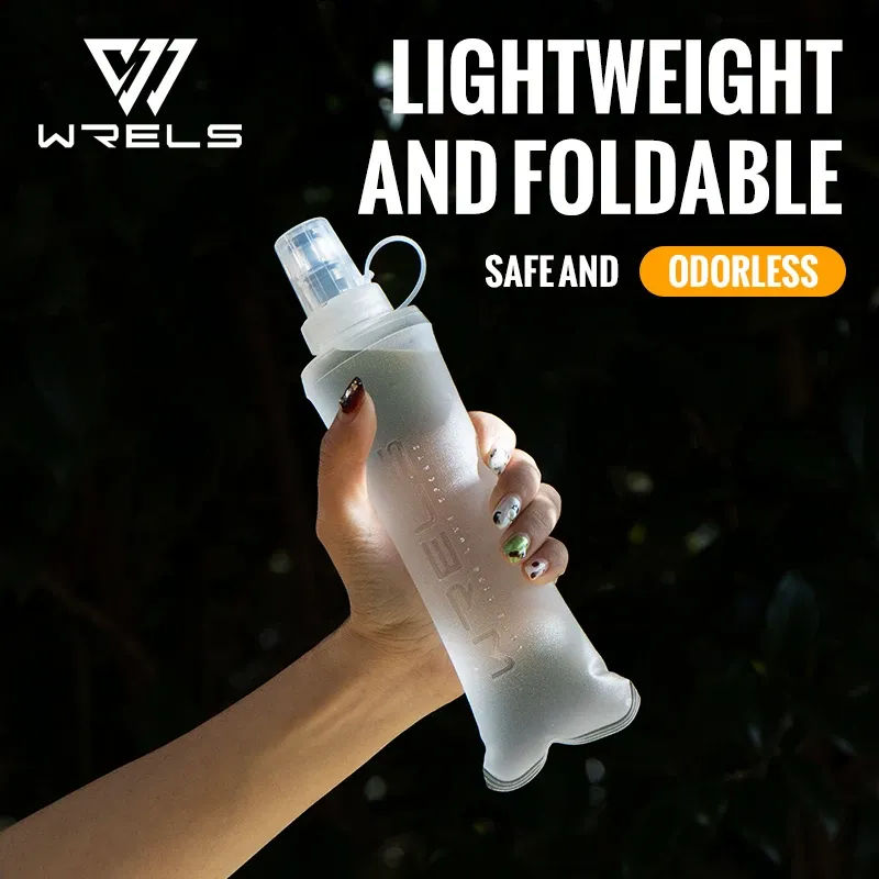 Bouteille d'eau pliable en TPU sans BPA, souple, pour camping, randonnée et voyage 8