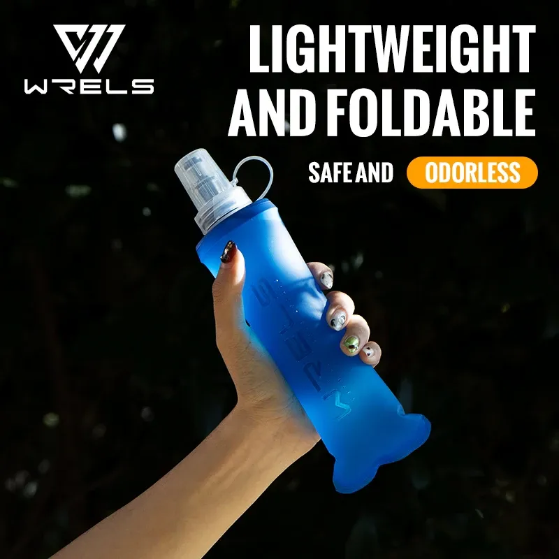 Bouteille d'eau pliable en TPU sans BPA, souple, pour camping, randonnée et voyage 15