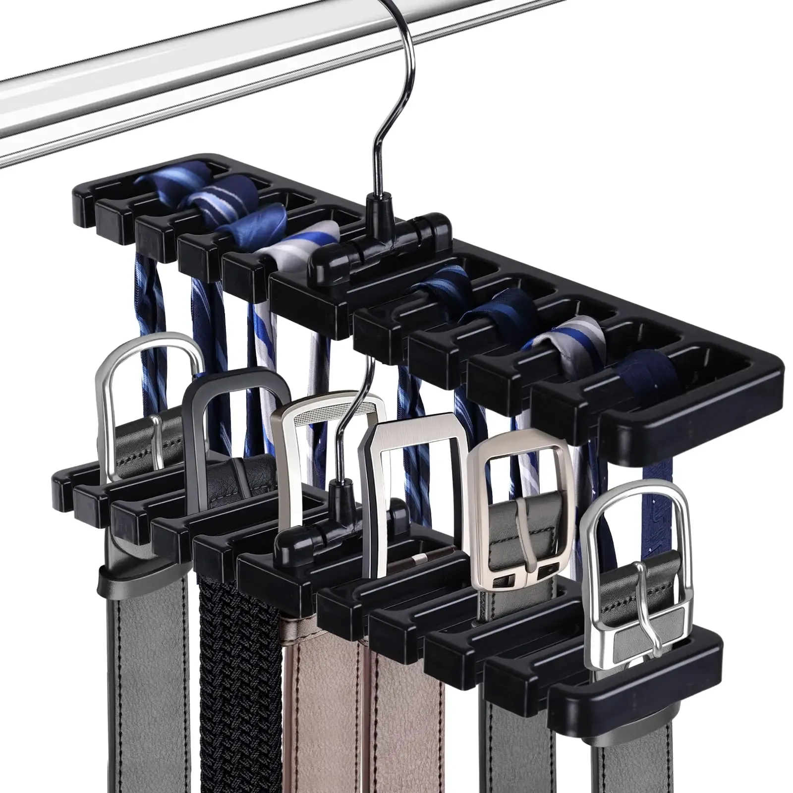 EnvironT1 - Cintre de rangement robuste pour hommes et femmes, porte-cravate Cisco 10