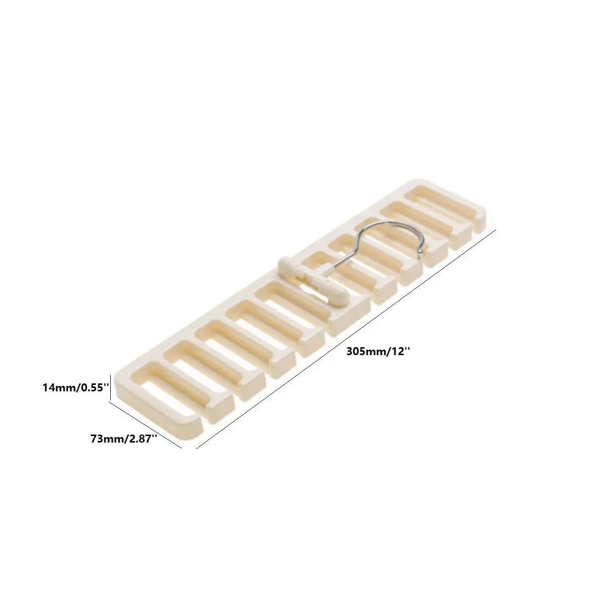 EnvironT1 - Cintre de rangement robuste pour hommes et femmes, porte-cravate Cisco 11