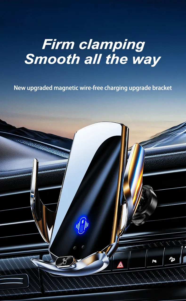 Support téléphone sans fil pour voiture, vue d'ensemble